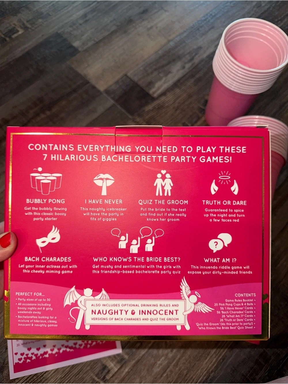 Bachelorette Bundle Party Game Set - Pink